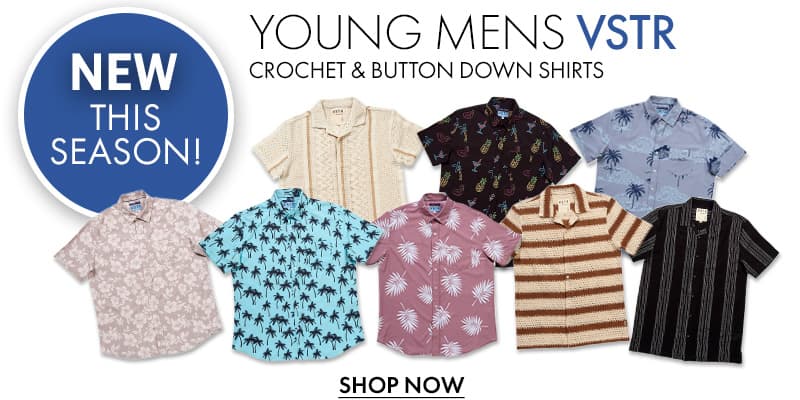 SHOP VSTR Crochet  & Button Down Shirts