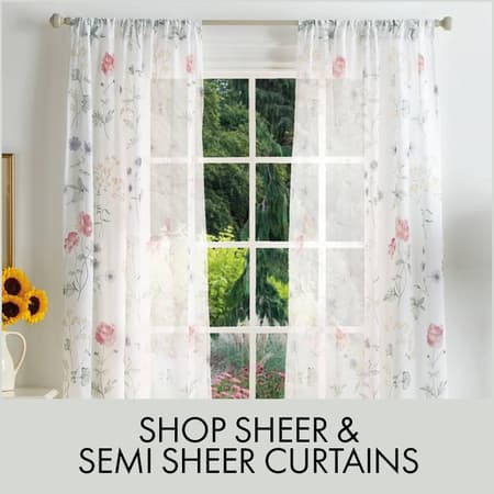 Shop Sheer & Semi Sheer Curtains
