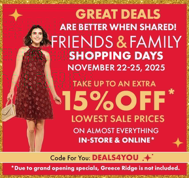 Friends & Family Shopping Days