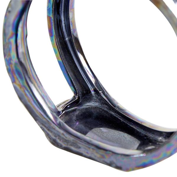 9th & Pike® Silver Ceramic Glam Candlestick Holders - Set of 2
