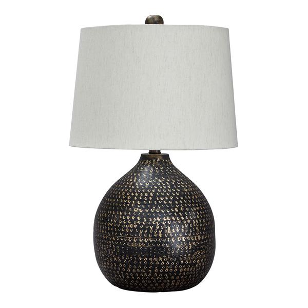 Signature Design by Ashley Black And Gold Metal Table Lamp