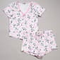 Juniors Peanuts™ Snoopy Bows Ruched Tee & Shorts Pajama Set - image 2