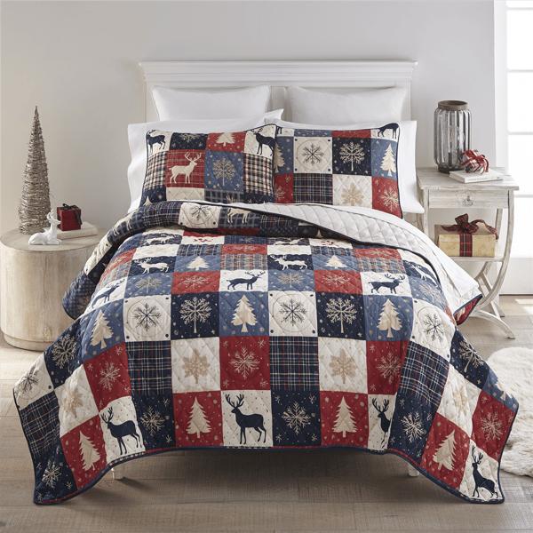 Donna Sharp Your Lifestyle Noel Patch Quilt Set