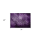 HomeRoots Purple Washable Non Skid Indoor Outdoor Accent Rug - image 3