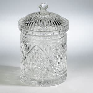 Godinger Dublin Crystal Biscuit Box - image 