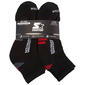 Mens Starter 6pk. Quarter Socks - Black/Red - image 1
