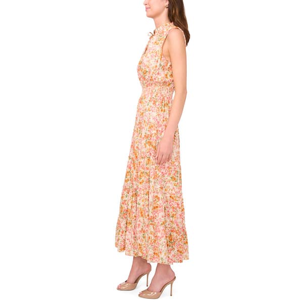 Womens MSK Sleeveless Ditsy Floral Challis Midi Dress