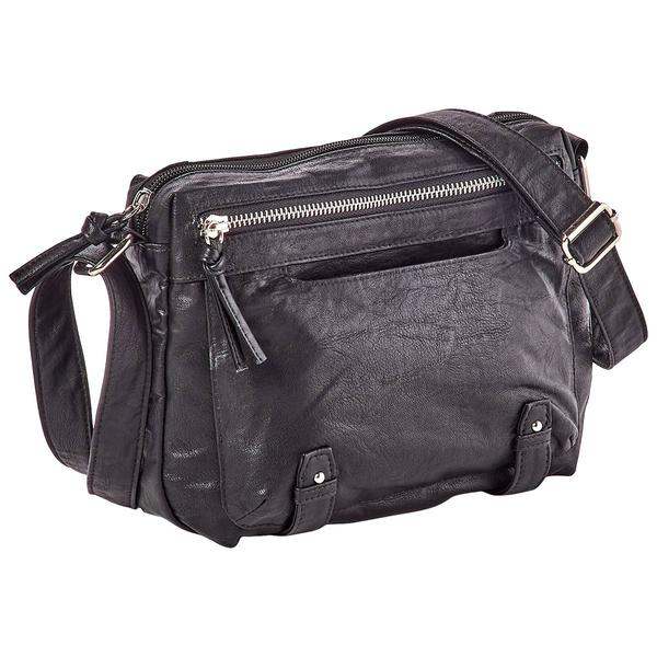 Bueno Vintage Parchment Zip Crossbody