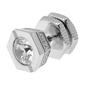 Mens Lynx Stainless Steel Mano Stud Hex Earring - image 1