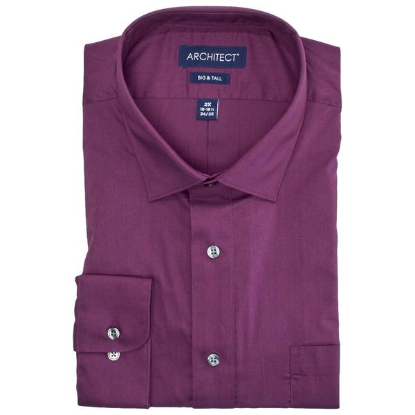 Mens Big & Tall Architect(R) Big Dress Shirt - Pansy Petal - image 
