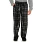 Mens Preswick & Moore(R) Plaid Silky Fleece Pajama Pants - Black - image 1
