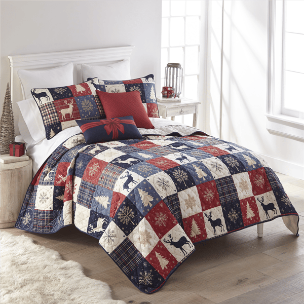 Donna Sharp Your Lifestyle Noel Patch Quilt Set