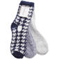 Womens Cuddl Duds(R) 3pr. Houndstooth Cozies - image 1