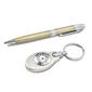 Silver-Tone Watch Key Ring & Pen Gift Set - image 1