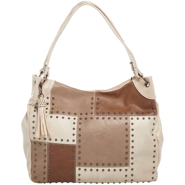 Sam & Hadley Patchwork Hobo - Bone
