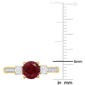Gemstone Classics™ White Sapphire & Lab Created Ruby Ring - image 4