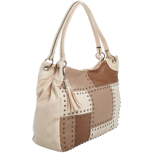 Sam & Hadley Patchwork Hobo - Bone