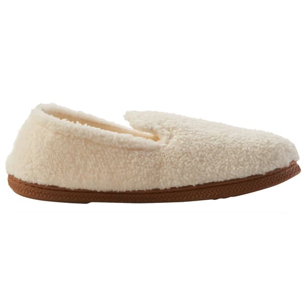 Womens Dearfoams® Lina Teddy Closed Back Slippers