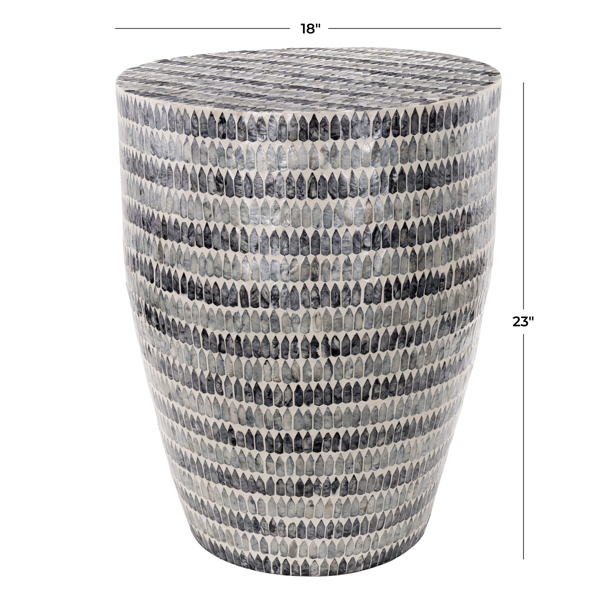 9th & Pike® Bohemian Blue Capiz Shell Accent Table