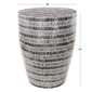 9th & Pike® Bohemian Blue Capiz Shell Accent Table - image 3