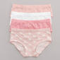 Girls (7-16) Rene Rofe(R) 4pk. Seamless Jacquard Underwear - Pink - image 1