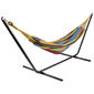 Northlight Seasonal 72in. Striped Cotton Double Brazilian Hammock - image 2