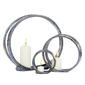 9th & Pike(R) Silver Ceramic Glam Candlestick Holders - Set of 2 - image 1