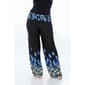 Plus Size White Mark Printed Palazzo Pants-Peacock - image 1