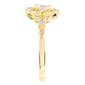 Athra 14kt. Gold over Brass CZ Halo Ring - image 2