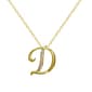 Accents by Gianni Argento Diamond Plated Initial 'D' Pendant - image 1