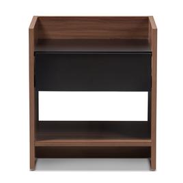 Baxton Studio Vanda 1 Drawer Nightstand