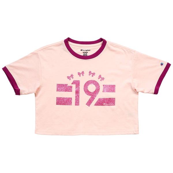 Girls (7-16) Champion(R) Boxy Track & Field Ringer Tee