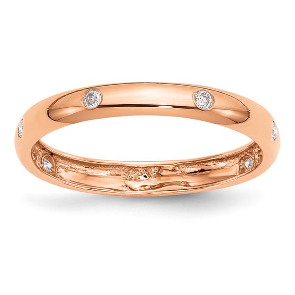Endless Affection(tm) 14k Rose Gold Six Stone Diamond Ring - image 