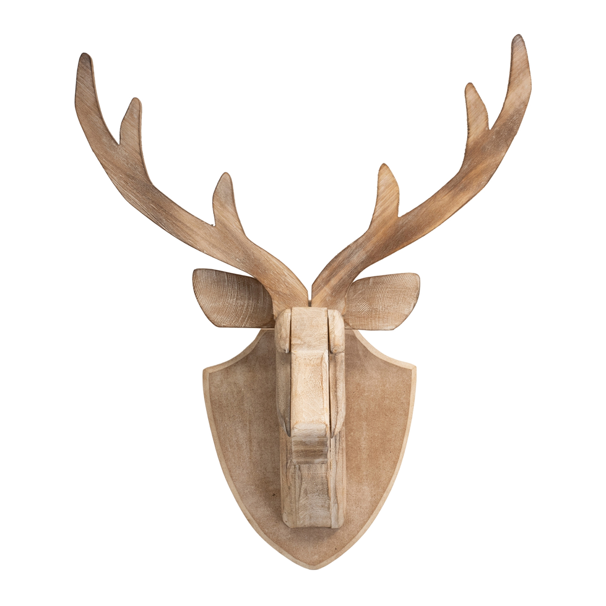 Melrose 21in. Modern Wood Deer Head Mount
