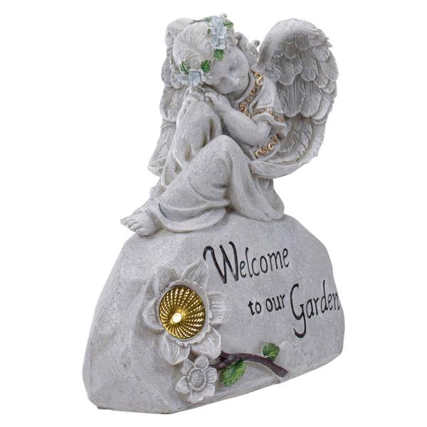 Northlight Seasonal "Welcome to Our Garden" Angel Garden Statue