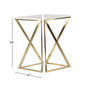 9th & Pike® Triangular Marble Accent Table - Set Of 2 - image 5