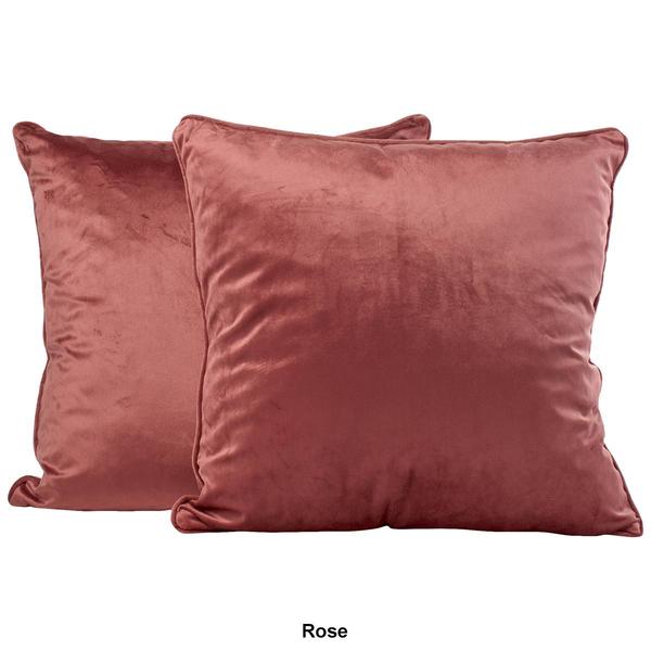 Metro Luxe 2pk. Velvet Feather-Filled Decorative Pillows - 20x20