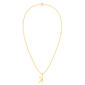 Nova Star® Gold-Plated Lab-Grown Diamond Initial K Pendant - image 3