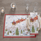 Threadmade Santa’s Snowy Sleighride Napkins - Set of 4 - image 4