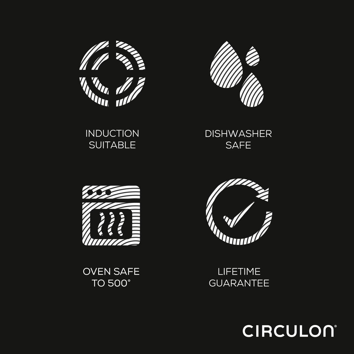 Circulon® 2pc. Stainless Steel Frying Pan Set