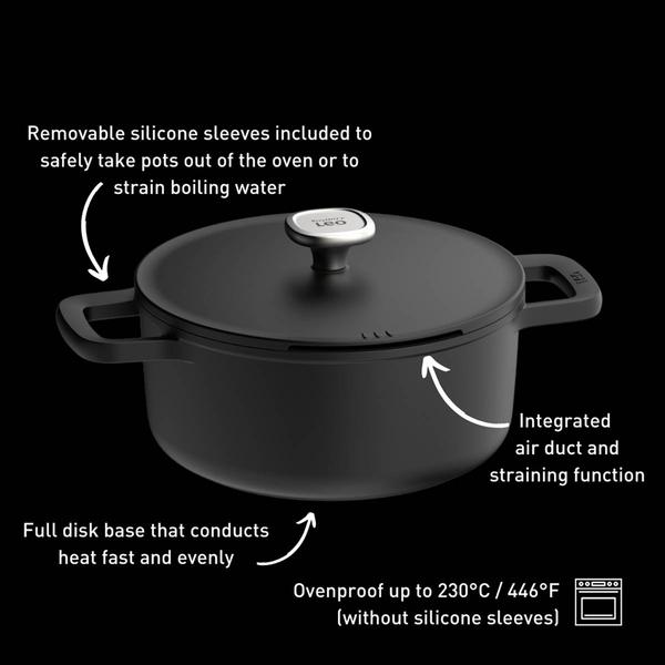 BergHOFF Phantom Nonstick 2.7qt. Ceramic Covered Stockpot