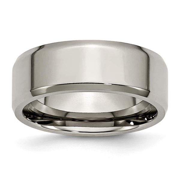 Mens Endless Affection(tm) 8mm Engravable Titanium Wedding Band - image 