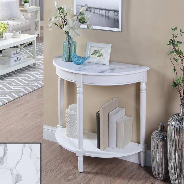 Convenience Concepts French Country Half-Round Entryway Table