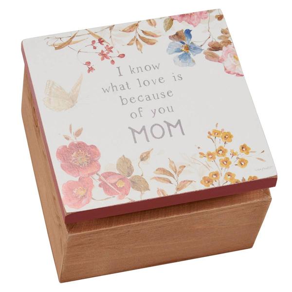 Primitives By Kathy Because of You Mom Hinged Box - image 
