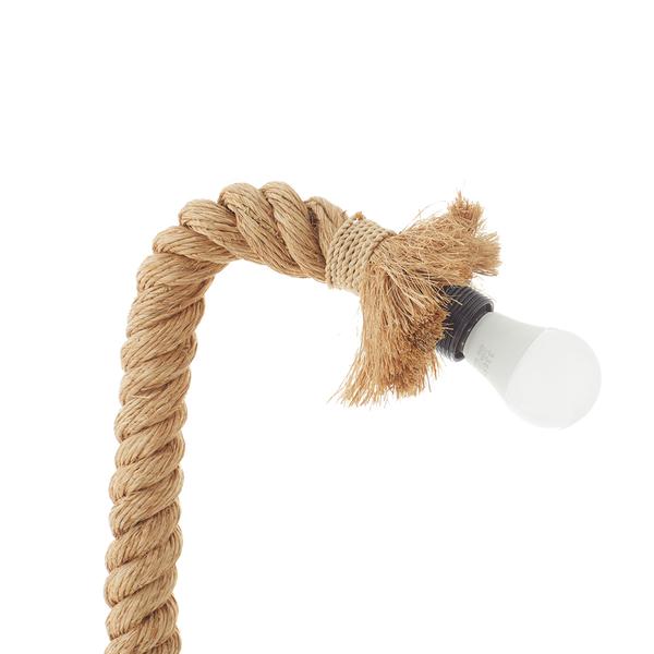 9th & Pike® Brown Rope Rustic Desk Lamp