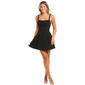 Juniors Dear Moon Laguna Scuba Ruch Bodice Square Neck Dress - image 2