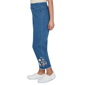 Womens Alfred Dunner Camden Market Floral Applique Pull On Jeans - image 4