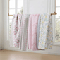 Laura Ashley Rosebud Stripe Reversible Reversible Qulit Set - image 7