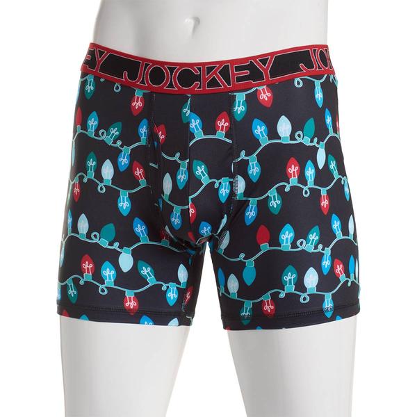 Mens Big & Tall Jockey Boxer Briefs - Christmas Lights - image 