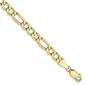 Mens Gold Classics™ 10kt. 5.35mm 26in. Semi-Solid Figaro Chain - image 2
